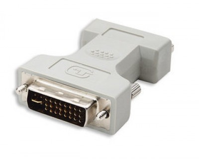 Adaptador DVI a VGA MANHATTAN, DVI-I, HD15 FM 328883, Macho/hembra, Gris