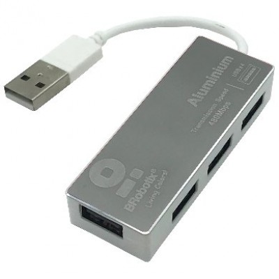 *HUB USBV2.0 4P MED PLATA180727-3 RBT
