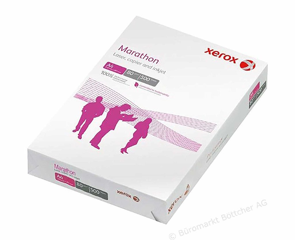 Papel Cortado Xerox Bond Marathon 70gr Carta 99% Blancura C/500 Hojas