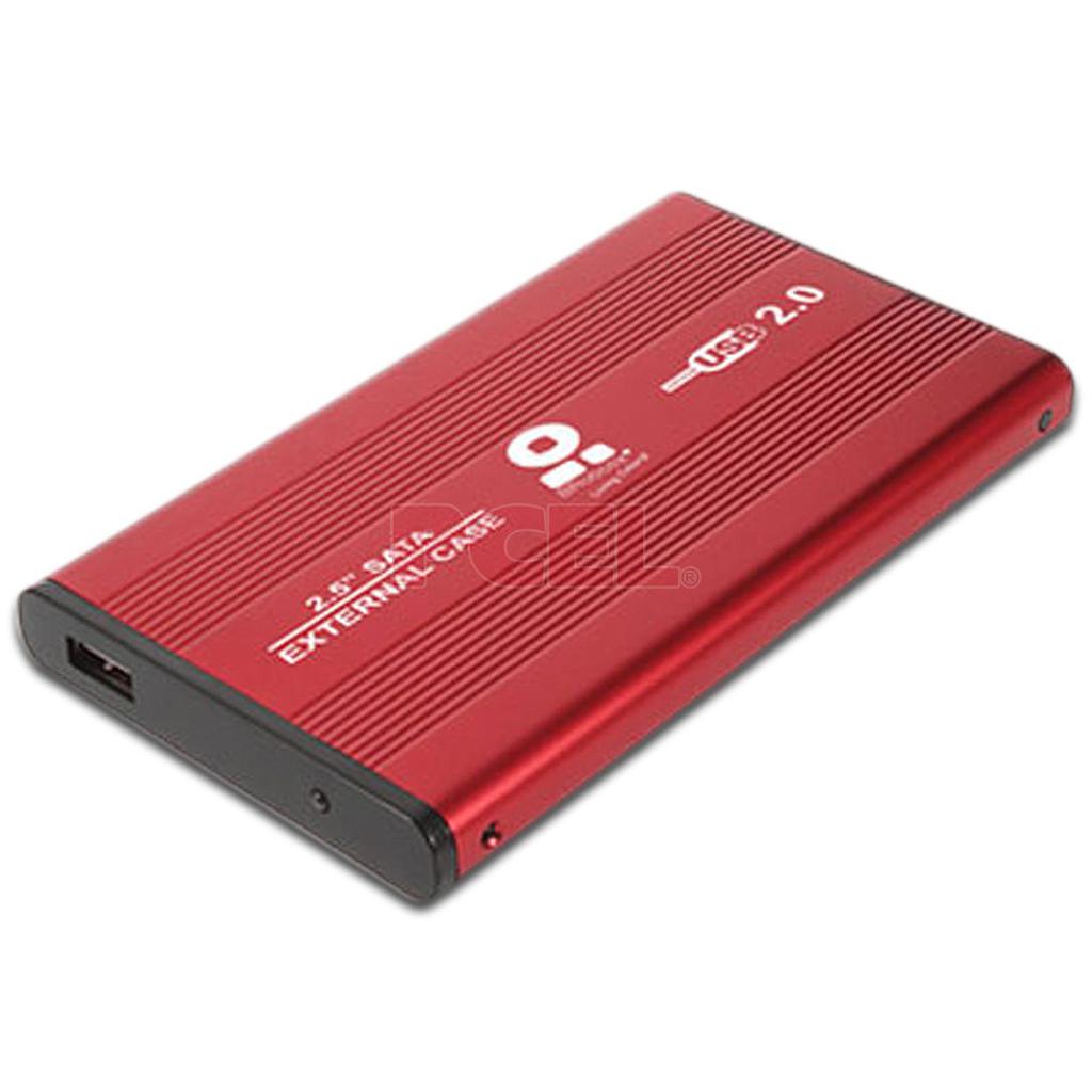 GABINETE DISCO DURO 2.5 SATA ROJO 001658