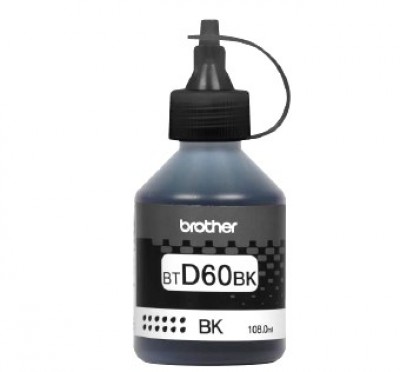 Botella de Tinta BROTHER BTD60BK, 6500 páginas, Negro