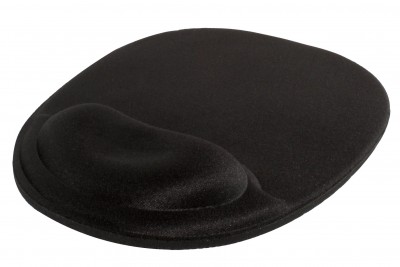 Tapete Ergonómico para Mouse de Ge PERFECT CHOICE, Negro, 20,3 cm, Gel