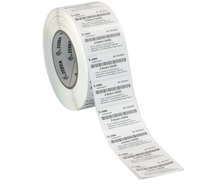 ETIQUETA LABEL PAPER 2.25X1.25in THERMAL TRANFER Z-SELECT 4000