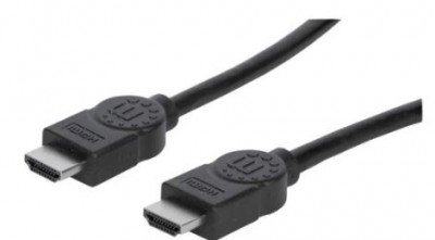 Cable HDMI MANHATTAN, 2 m, HDMI, HDMI, Macho/Macho, Negro