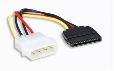 Cable de Corriente MANHATTAN, 4-pin Molex, Macho/Macho, 0,16 m